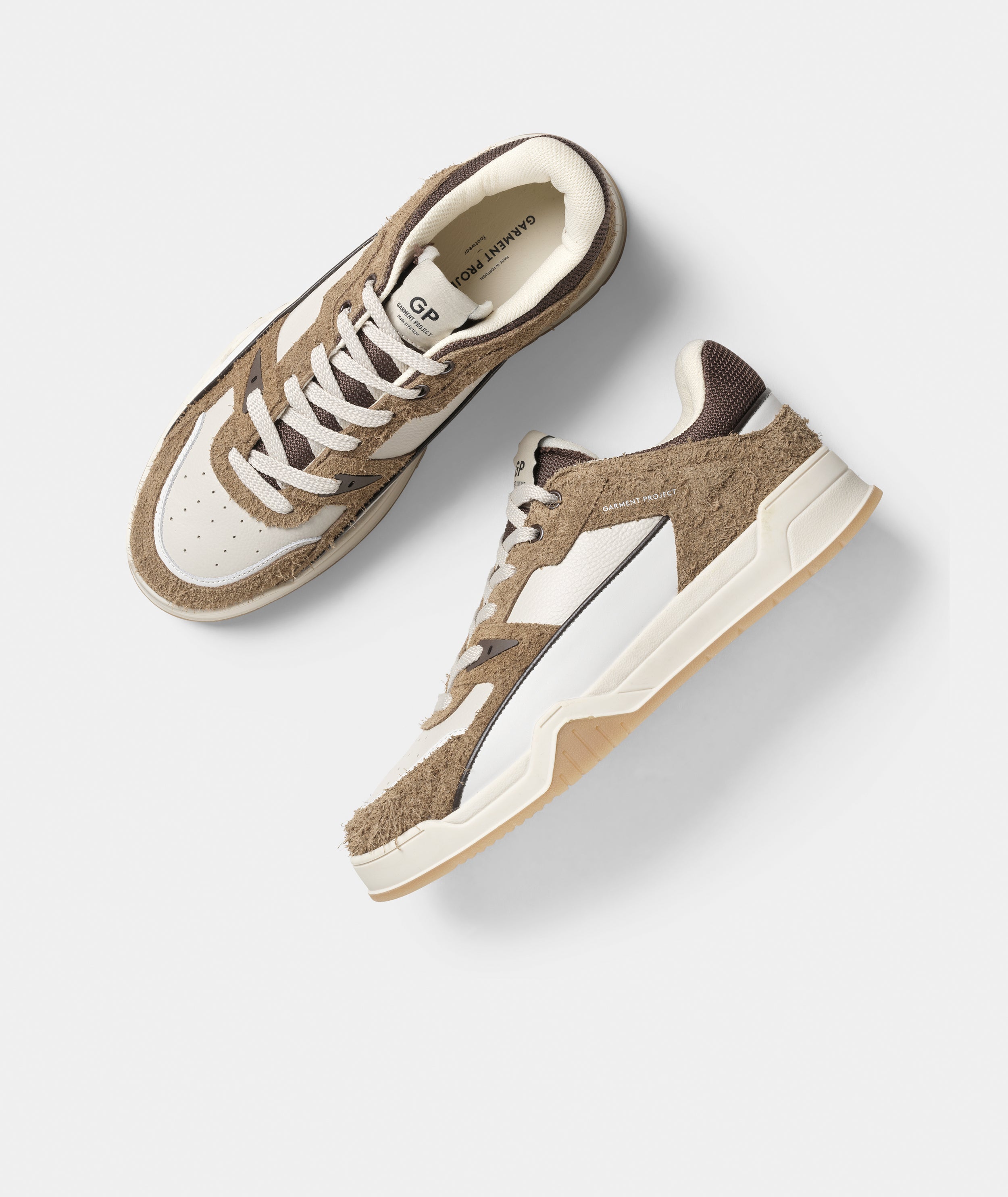 GARMENT PROJECT MAN Lee - Cognac / White Sneakers 650 Cognac