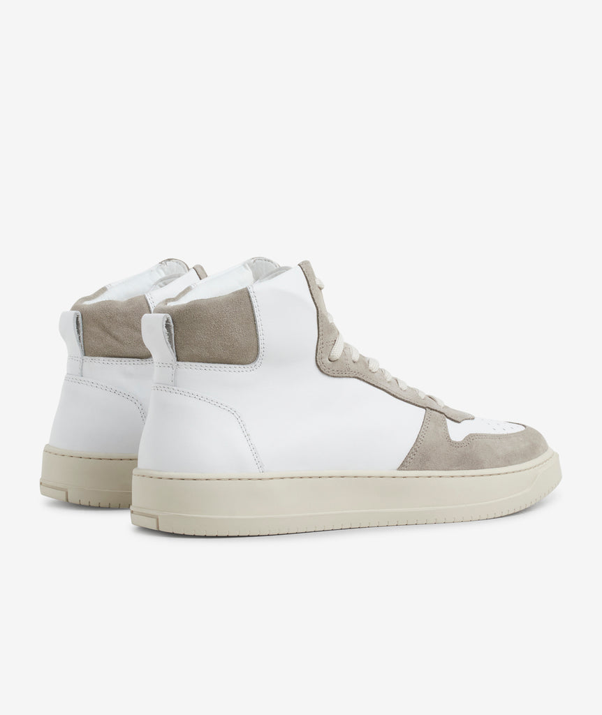 GARMENT PROJECT MAN Legacy Mid - White/Earth Leather/Suede Sneakers 260 Earth
