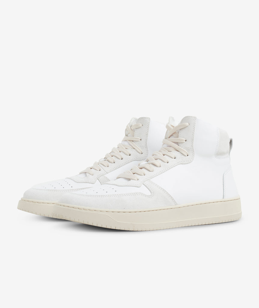GARMENT PROJECT MAN Legacy Mid - White Leather/Suede Sneakers 100 White