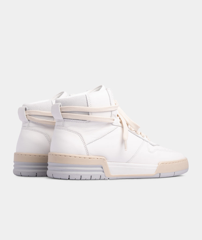GARMENT PROJECT WMNS Legacy Mid 80s - White Leather Sneakers 100 White