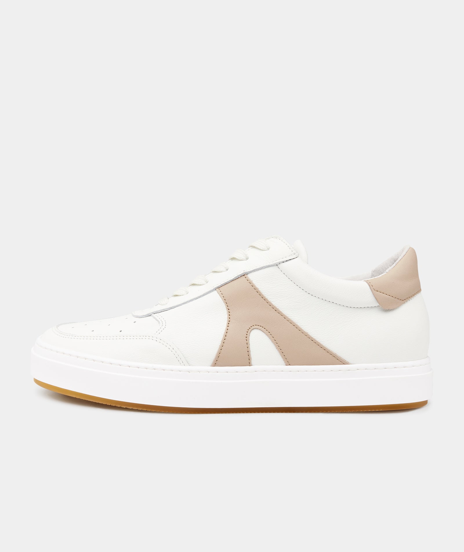 GARMENT PROJECT MAN Legend - White/Earth Leather Shoes 260 Earth