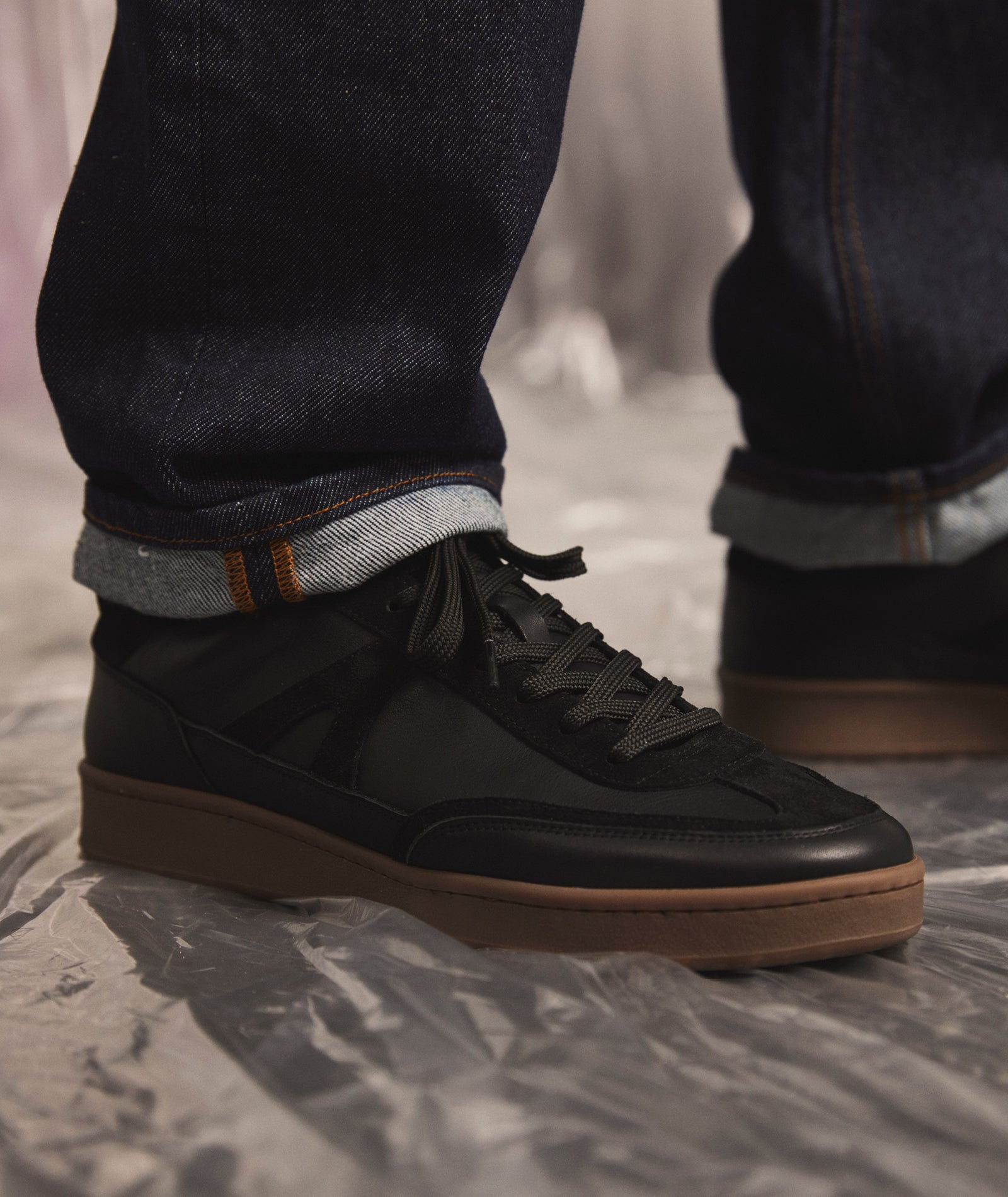 GARMENT PROJECT MAN Liga - Black Leather Sneakers 999 Black