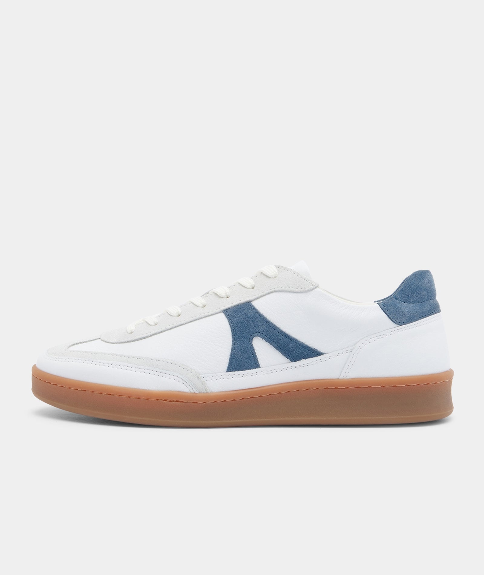 GARMENT PROJECT MAN Liga - White/Blue Leather Sneakers 550 Blue