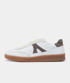 GARMENT PROJECT MAN Liga - White/Elephant Leatherite Shoes 460 Elephant