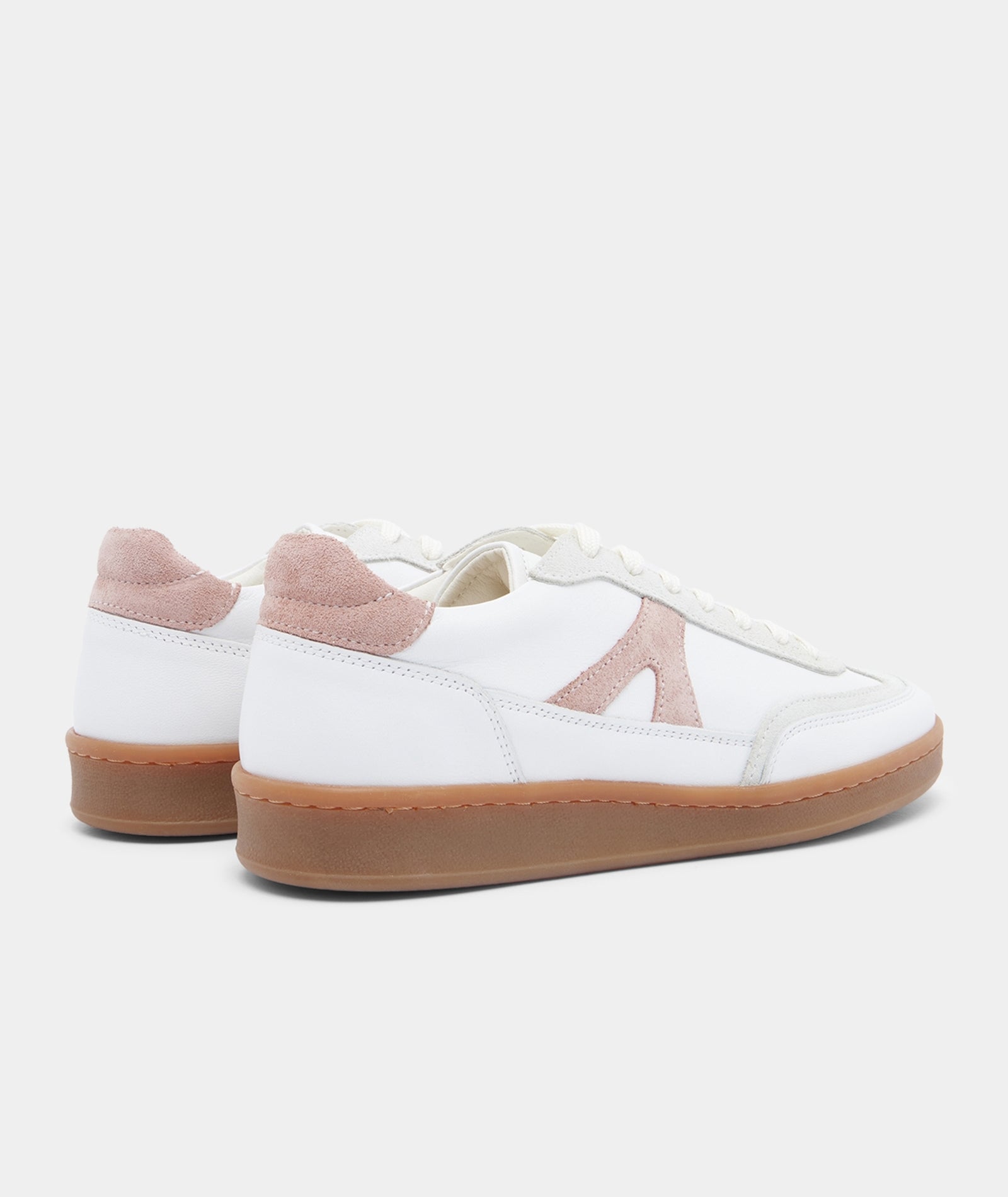 GARMENT PROJECT WMNS Liga - White/Rose Leather Shoes 002 Rose