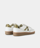 GARMENT PROJECT WMNS Liga - White/Soft Yellow Snake Leather Sneakers 305 Soft Yellow