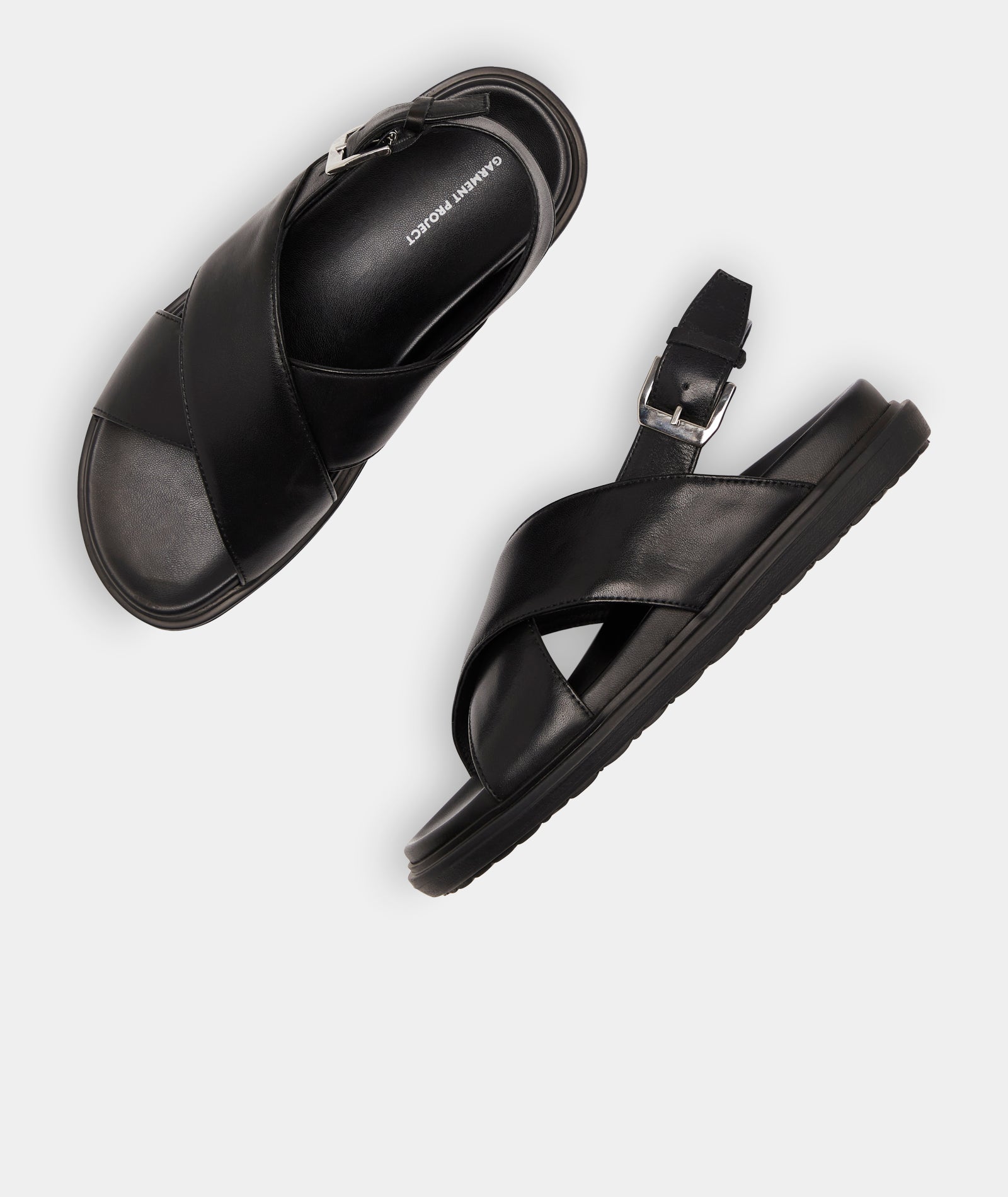 GARMENT PROJECT WMNS Lola Sandal - Black Leather Shoes 999 Black