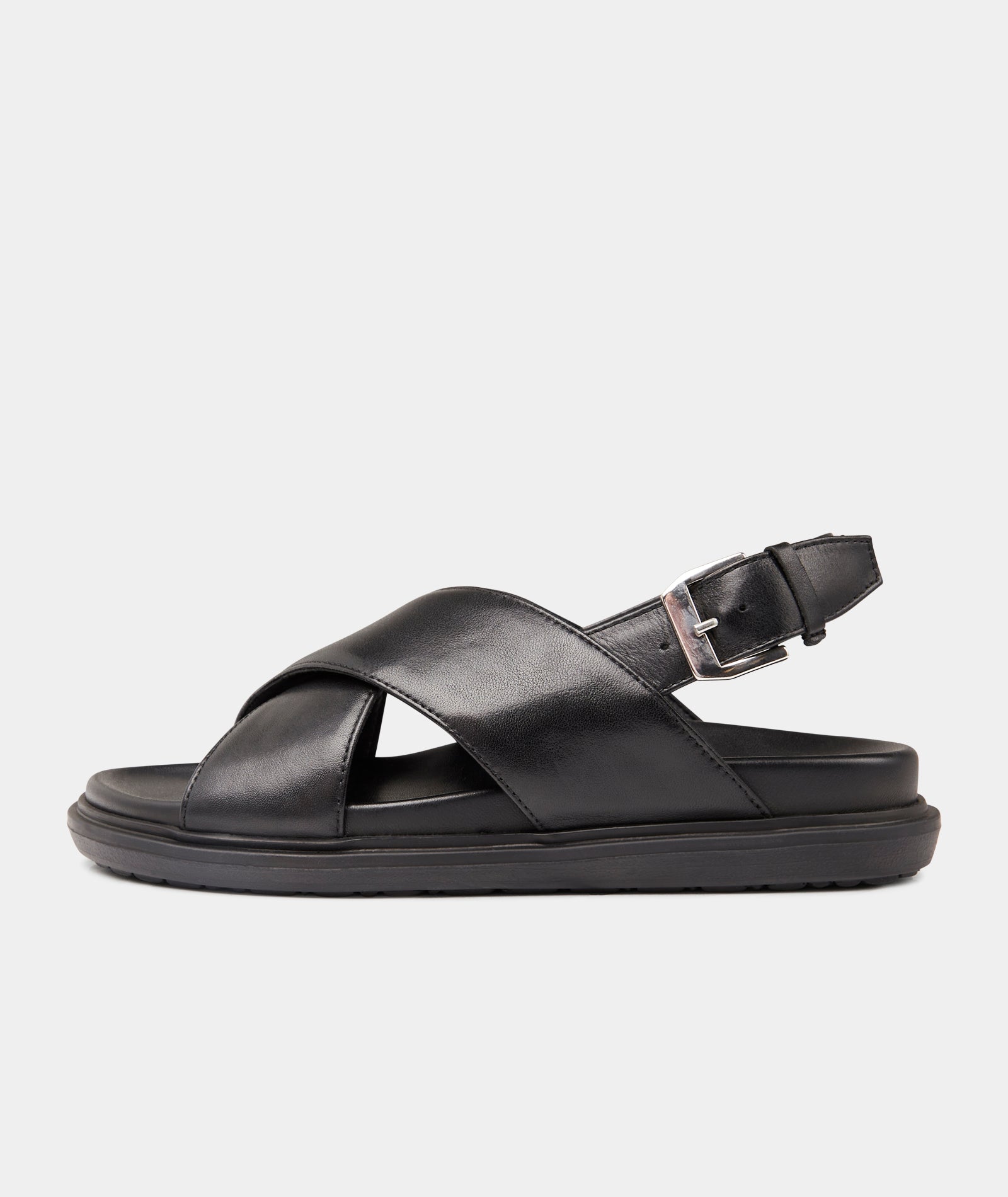 GARMENT PROJECT WMNS Lola Sandal - Black Leather Shoes 999 Black