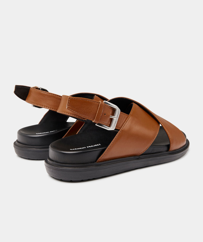 GARMENT PROJECT WMNS Lola Sandal - Cognac Leather Shoes