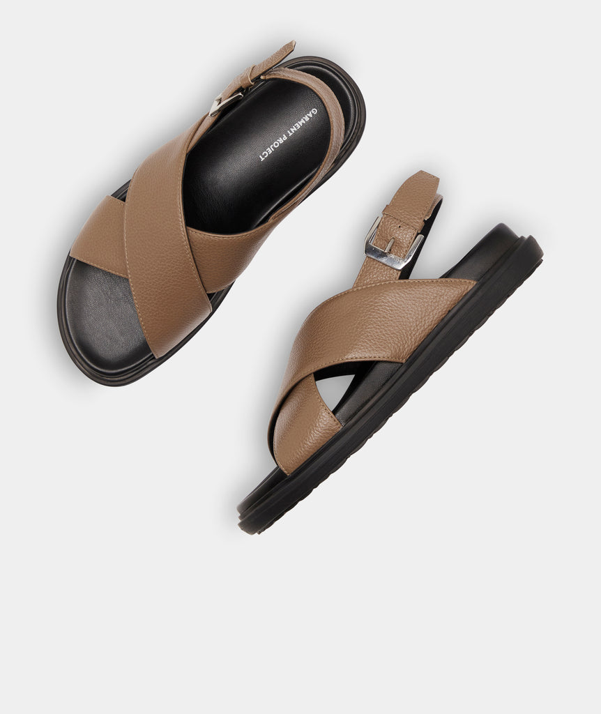 GARMENT PROJECT WMNS Lola Sandal - Truffle Leather Shoes 265 Truffle