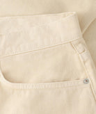 GARMENT PROJECT MAN Loose Five Pocket Jeans - Ecru Jeans 125 Ecru