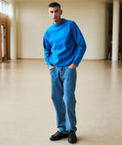 GARMENT PROJECT MAN Loose Five Pocket Jeans - Heavy Washed Indigo Jeans 550 Blue