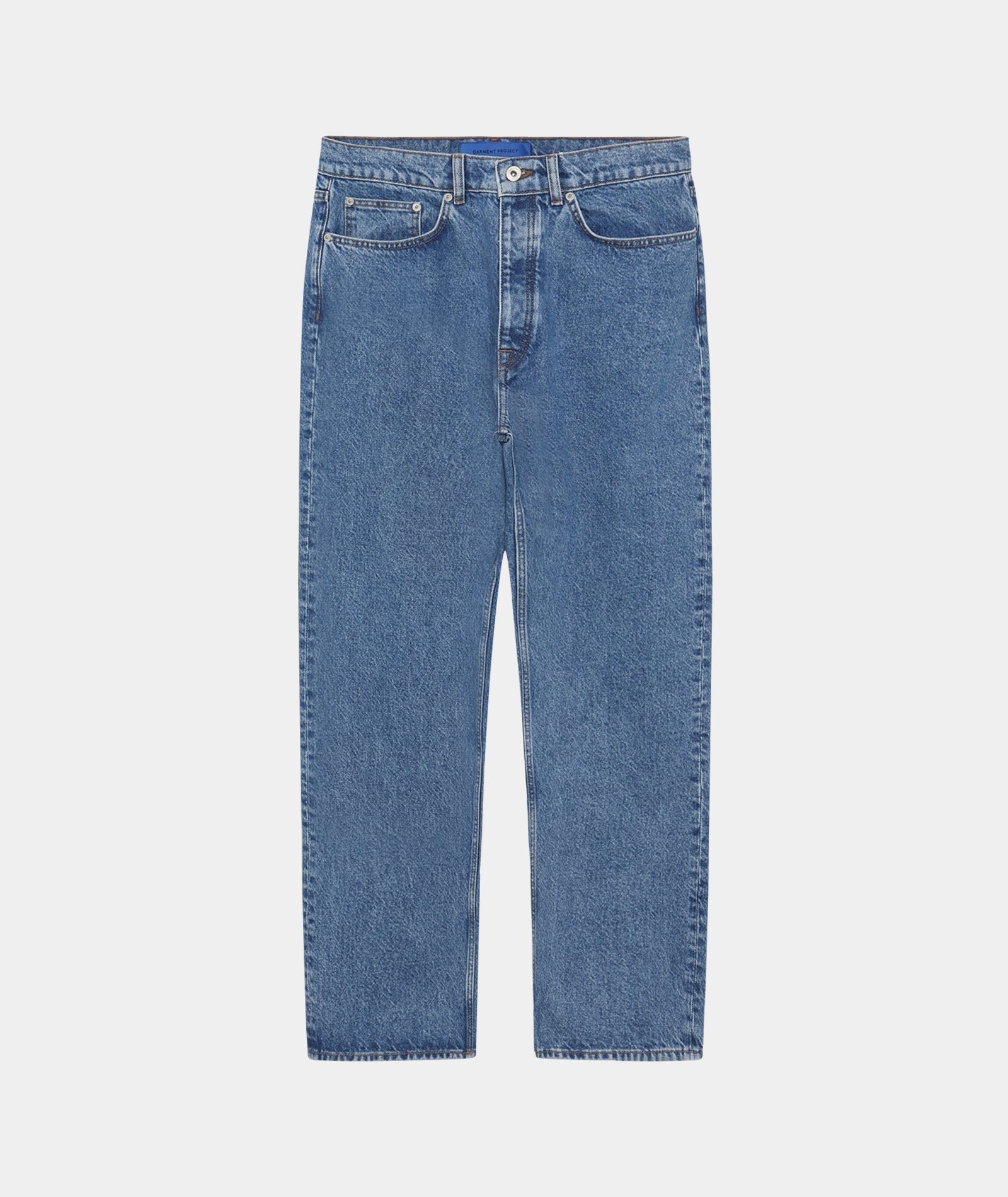 GARMENT PROJECT MAN Loose Five Pocket Jeans - Heavy Washed Indigo Jeans 550 Blue