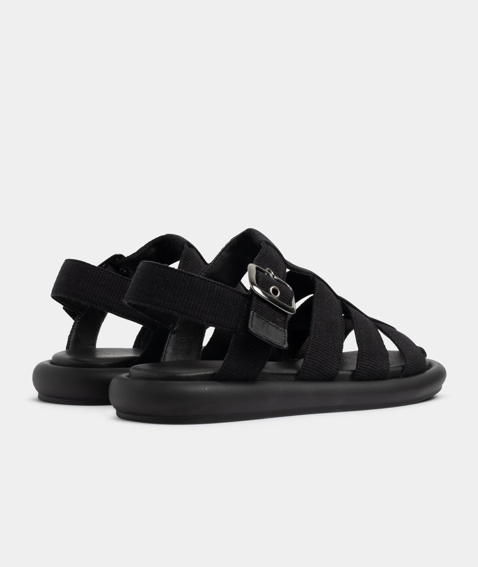 GARMENT PROJECT WMNS Luna Sandal - Black Nylon Sandals 999 Black