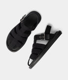 GARMENT PROJECT WMNS Luna Sandal - Black Nylon Sandals 999 Black