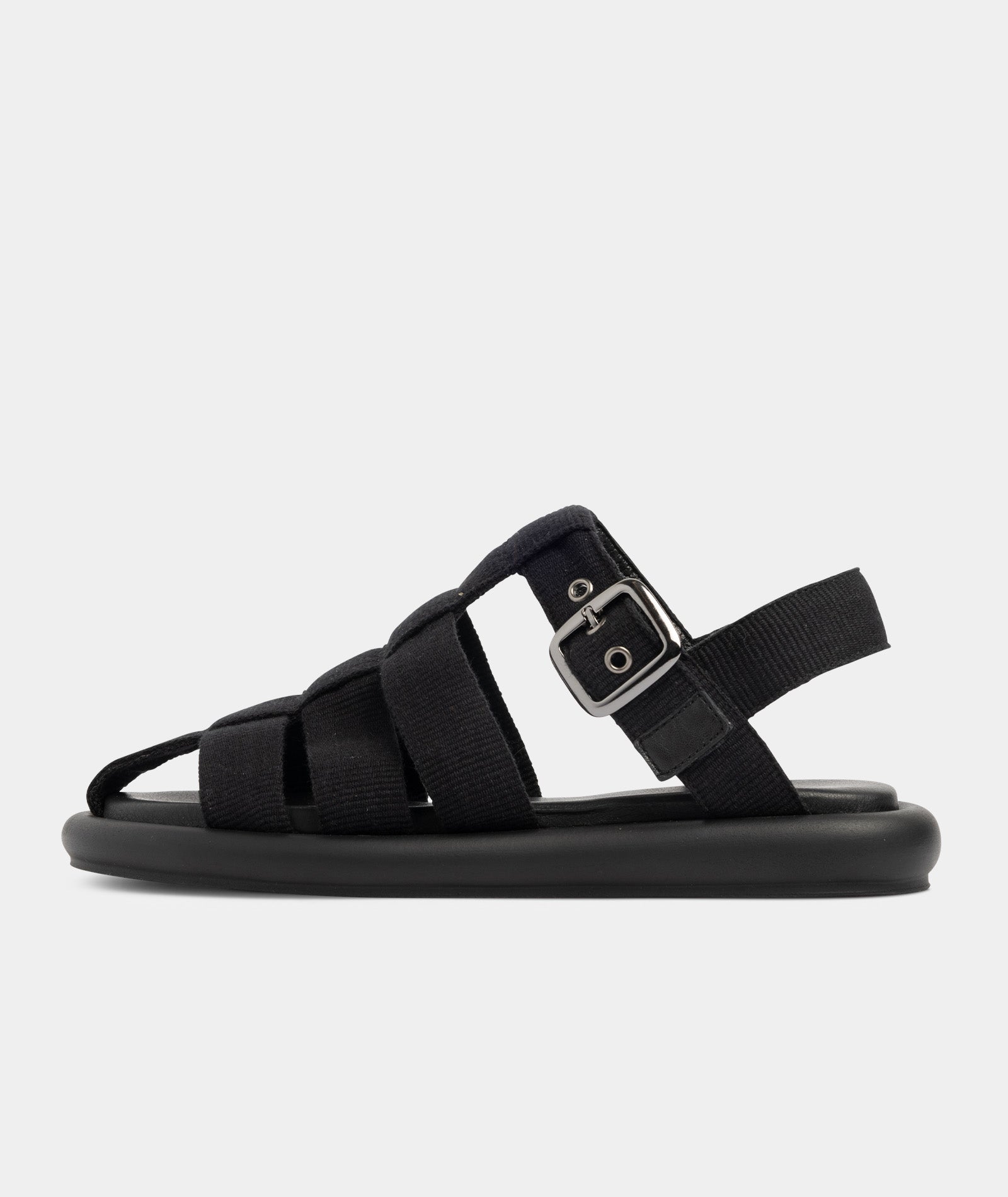 GARMENT PROJECT WMNS Luna Sandal - Black Nylon Sandals 999 Black