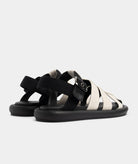 GARMENT PROJECT WMNS Luna Sandal - Off White / Black Nylon Sandals 110 Off White