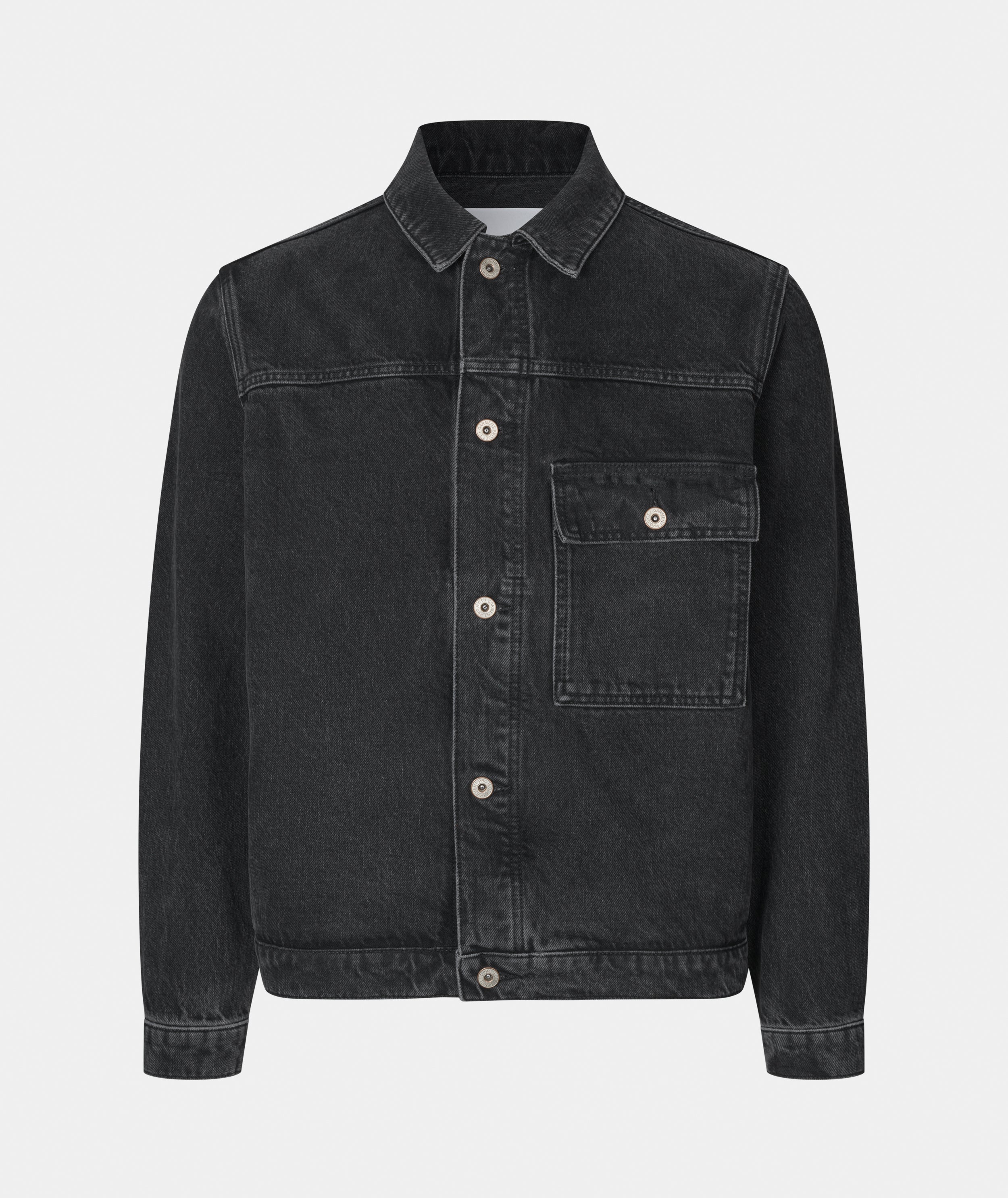 GARMENT PROJECT MAN Matty - Stone Washed Black Jacket 999 Black