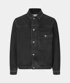 GARMENT PROJECT MAN Matty - Stone Washed Black Jacket 999 Black