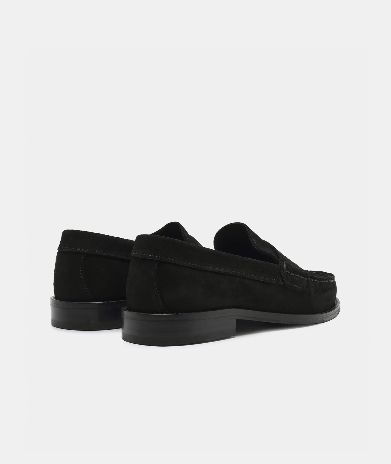 GARMENT PROJECT MAN Miles Penny Loafer - Black Suede Loafer 999 Black