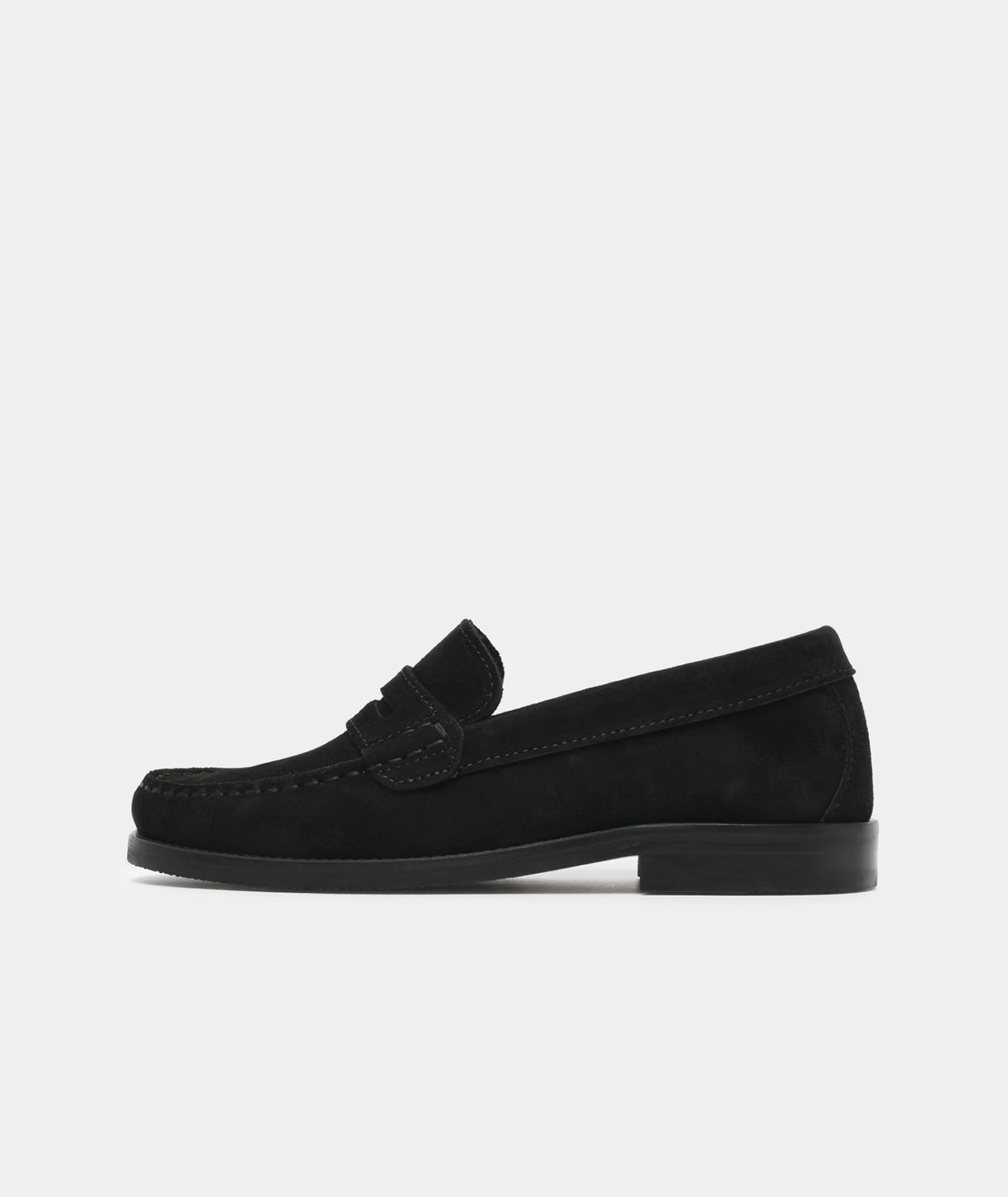 GARMENT PROJECT WMNS Miles Penny Loafer - Black Suede Loafer 999 Black