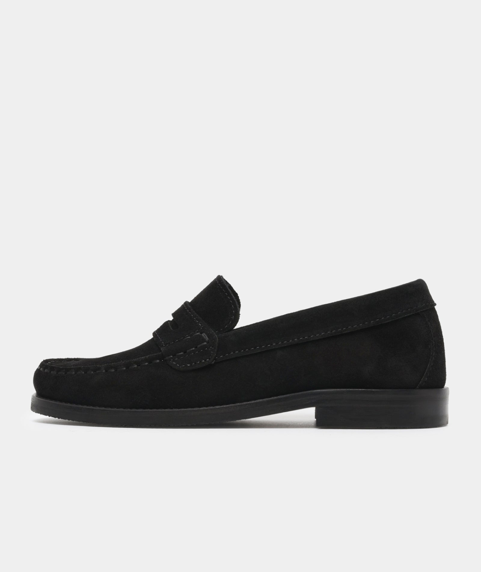 GARMENT PROJECT WMNS Miles Penny Loafer - Black Suede Loafer 999 Black