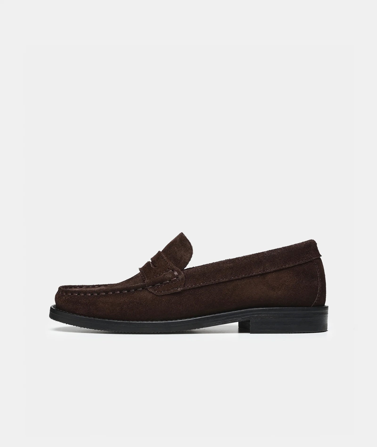 GARMENT PROJECT MAN Miles Penny Loafer - Brown Suede Loafer 800 Brown