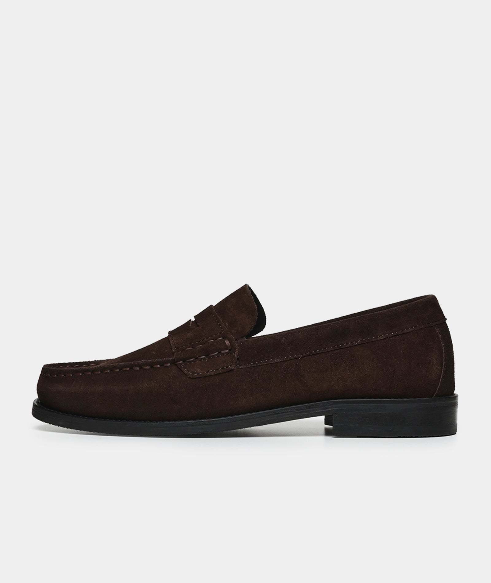 GARMENT PROJECT WMNS Miles Penny Loafer - Brown Suede Loafer 800 Brown