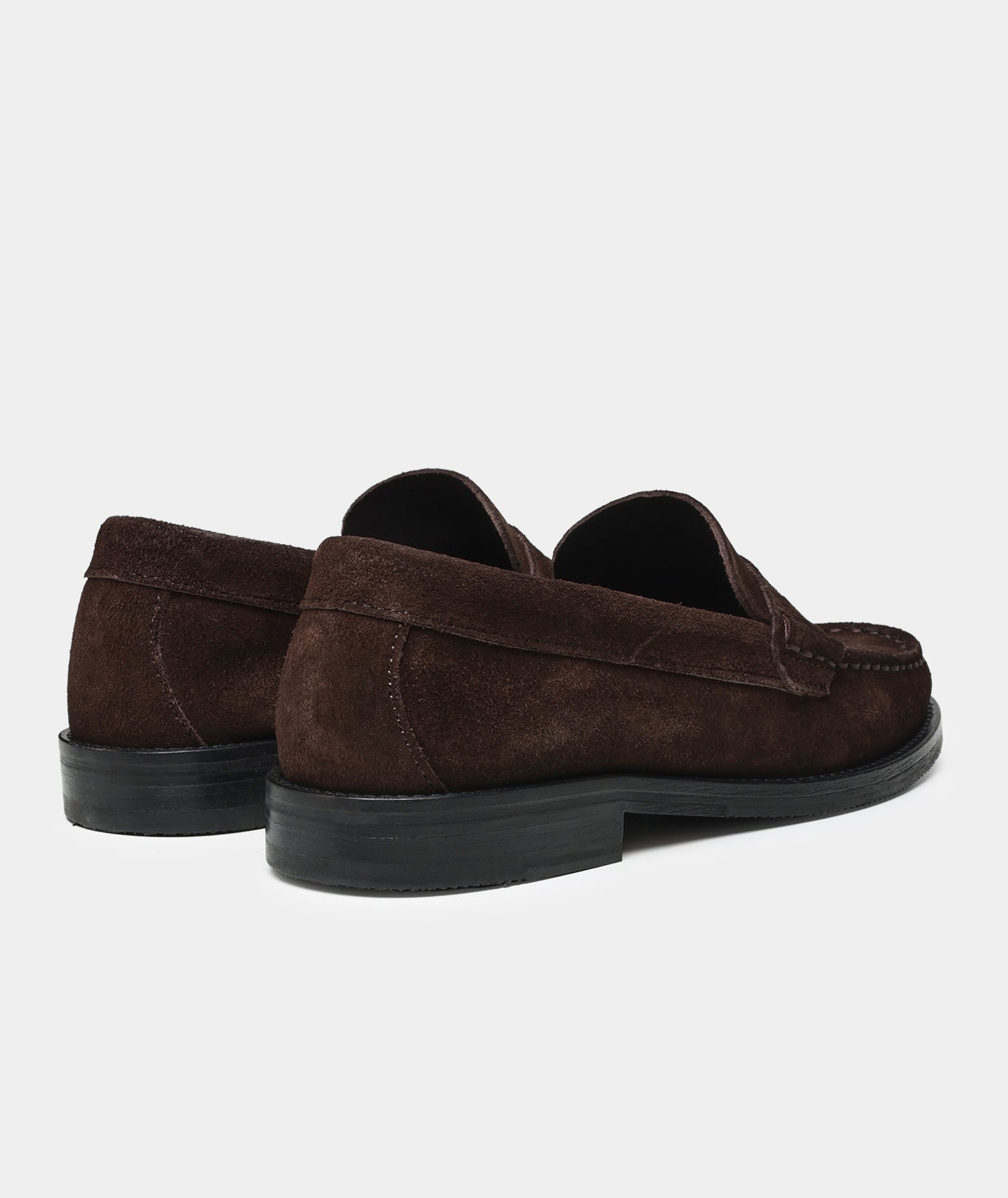 GARMENT PROJECT MAN Miles Penny Loafer - Brown Suede Shoes 800 Brown