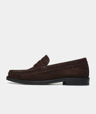 GARMENT PROJECT MAN Miles Penny Loafer - Brown Suede Shoes 800 Brown