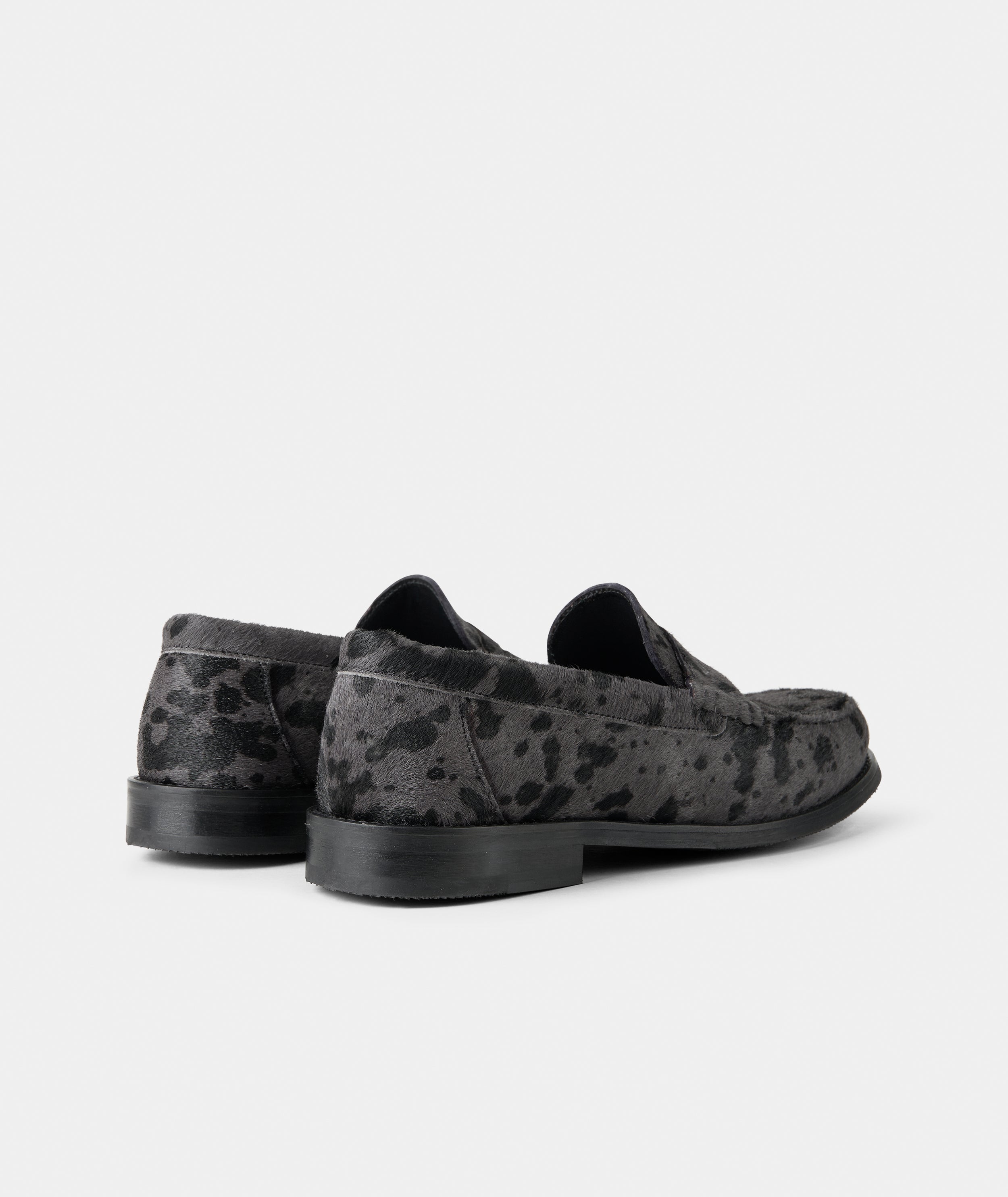 GARMENT PROJECT MAN Miles Penny Loafer - Grey Pony Hair Loafer 400 Grey