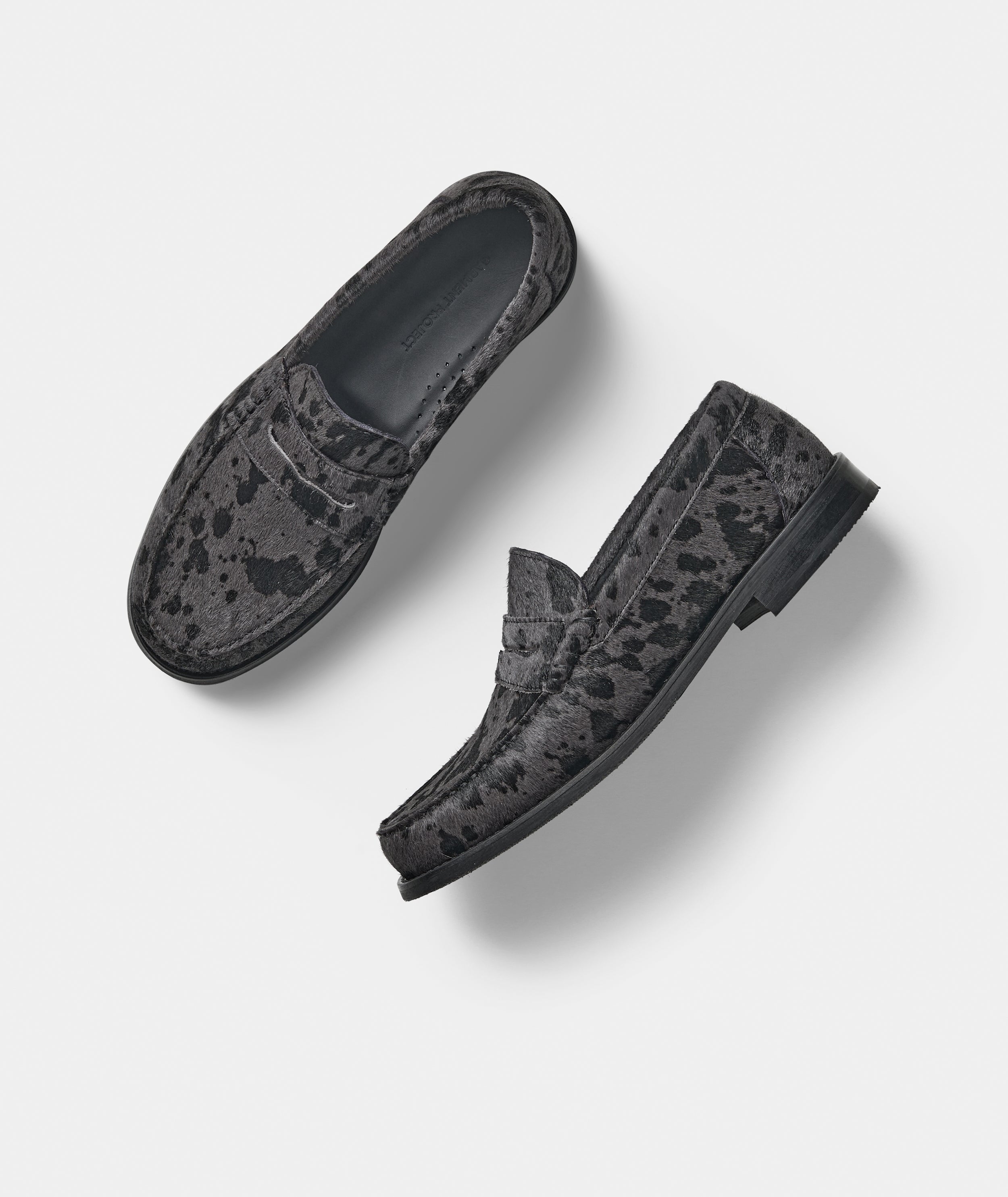 GARMENT PROJECT MAN Miles Penny Loafer - Grey Pony Hair Loafer 400 Grey