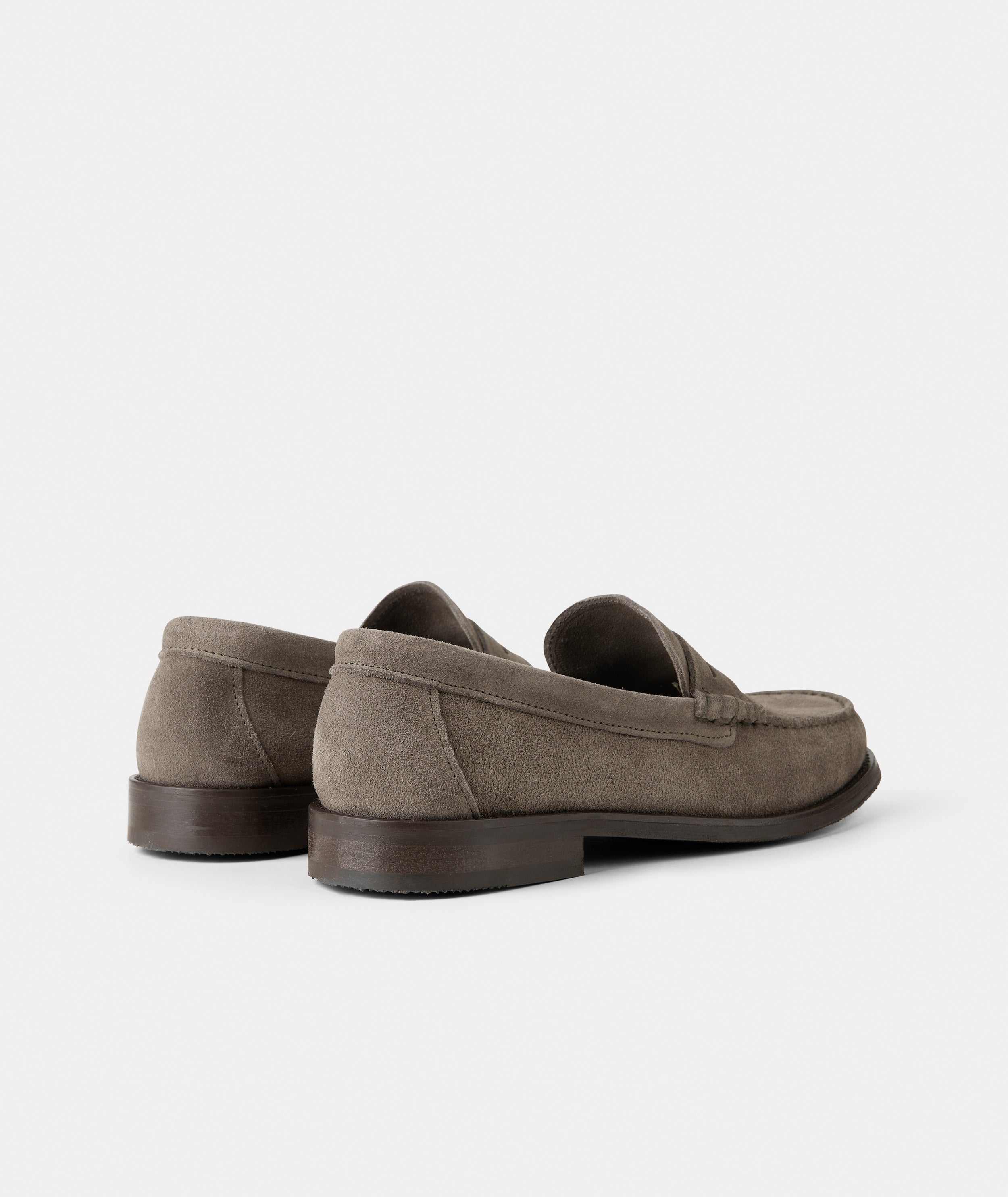 GARMENT PROJECT MAN Miles Penny Loafer - Truffle Suede Loafer 265 Truffle
