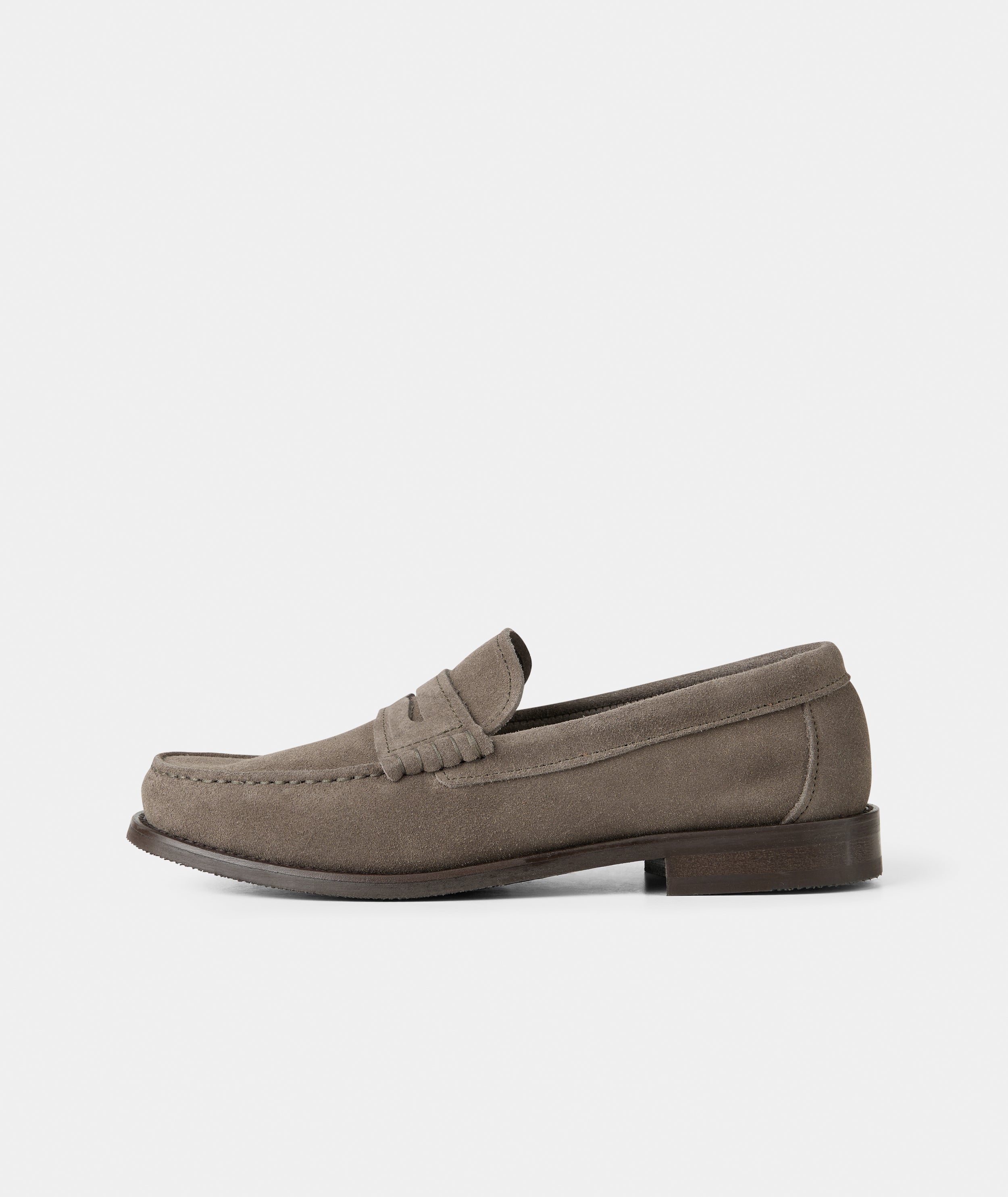 GARMENT PROJECT MAN Miles Penny Loafer - Truffle Suede Loafer 265 Truffle