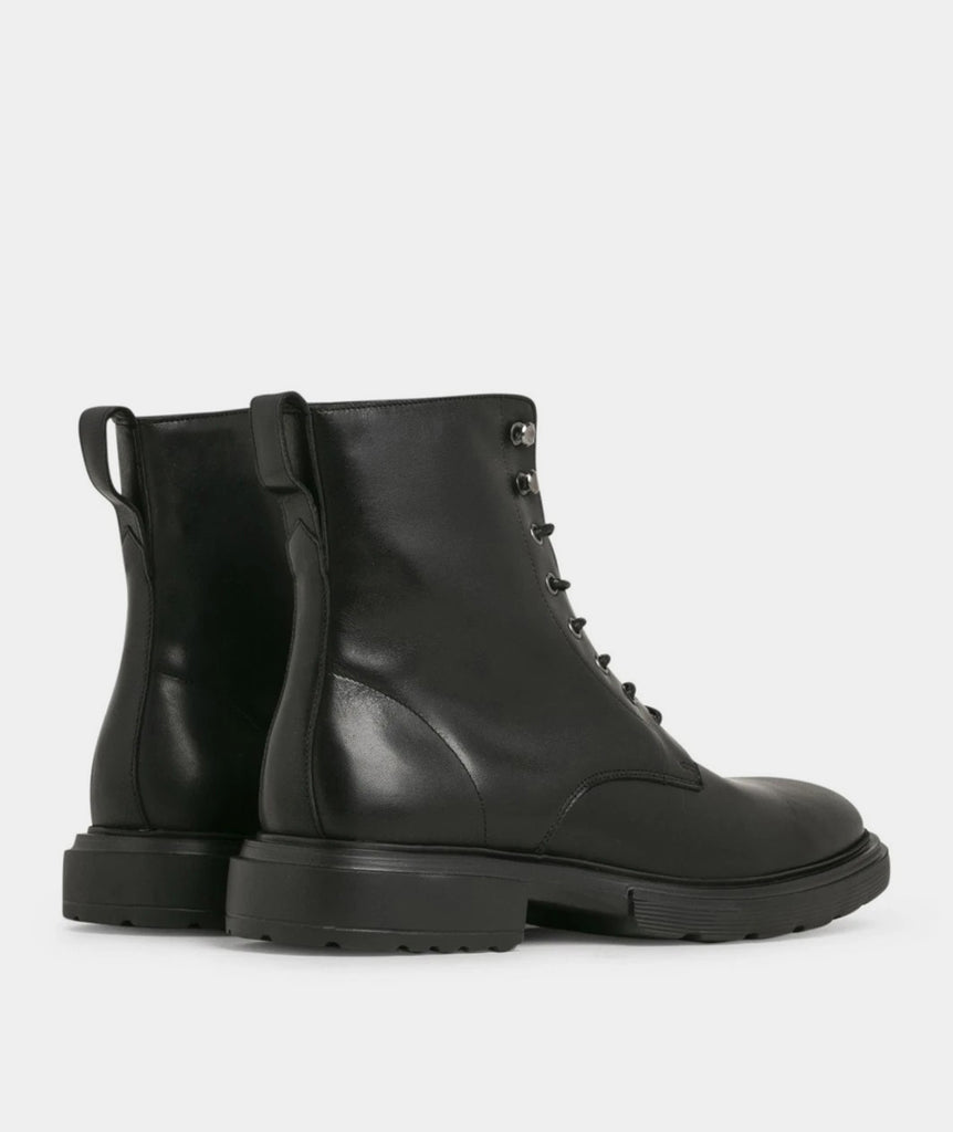 GARMENT PROJECT MAN Mili Lace Boot - Black Leather Boots 999 Black