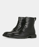 GARMENT PROJECT MAN Mili Lace Boot - Black Leather Boots 999 Black