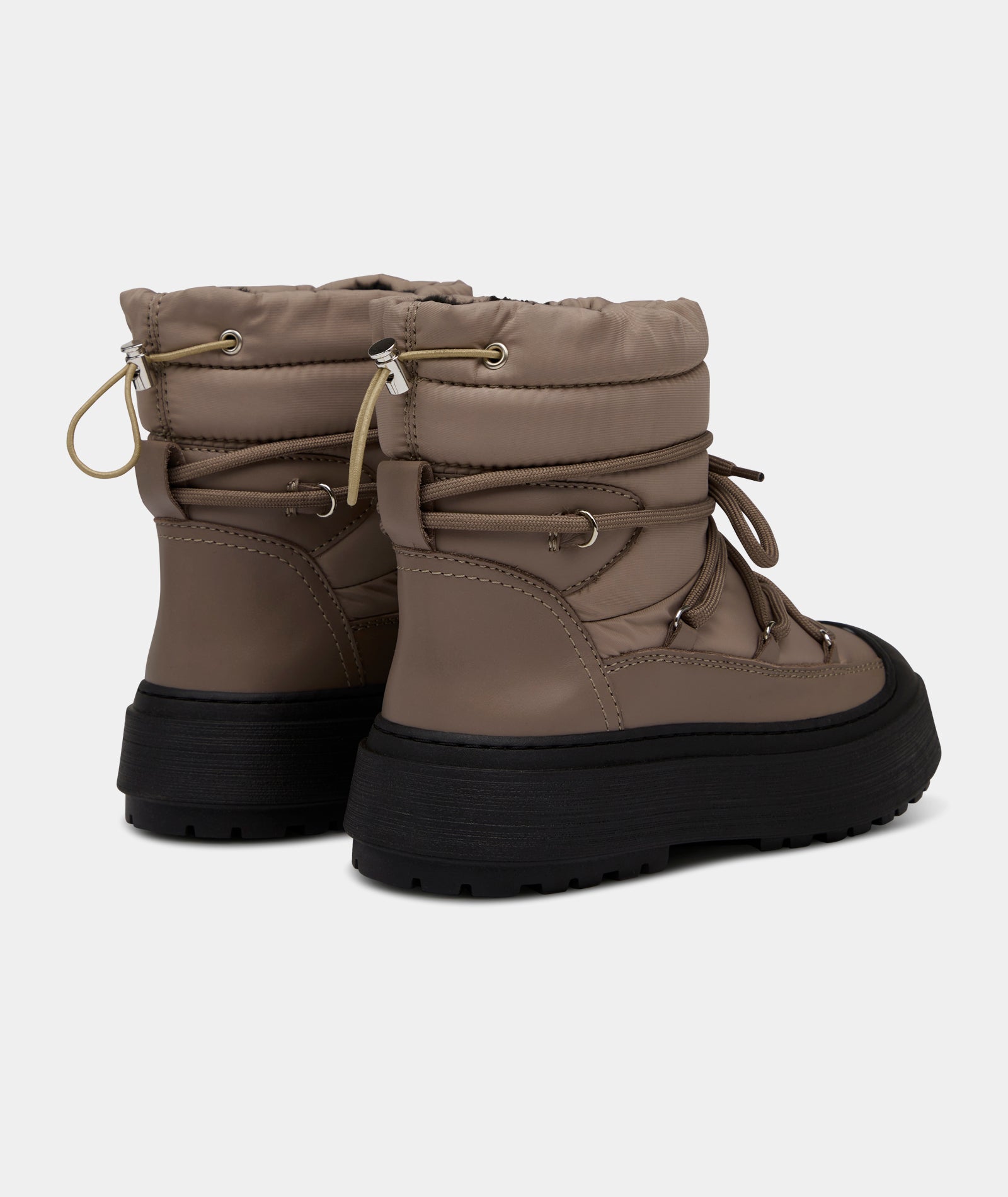 GARMENT PROJECT WMNS Milo Snow Boot - Earth Nylon / Leather Shoes 260 Earth