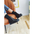 GARMENT PROJECT WMNS Mina Chelsea Boot - Black Leather Boots 999 Black