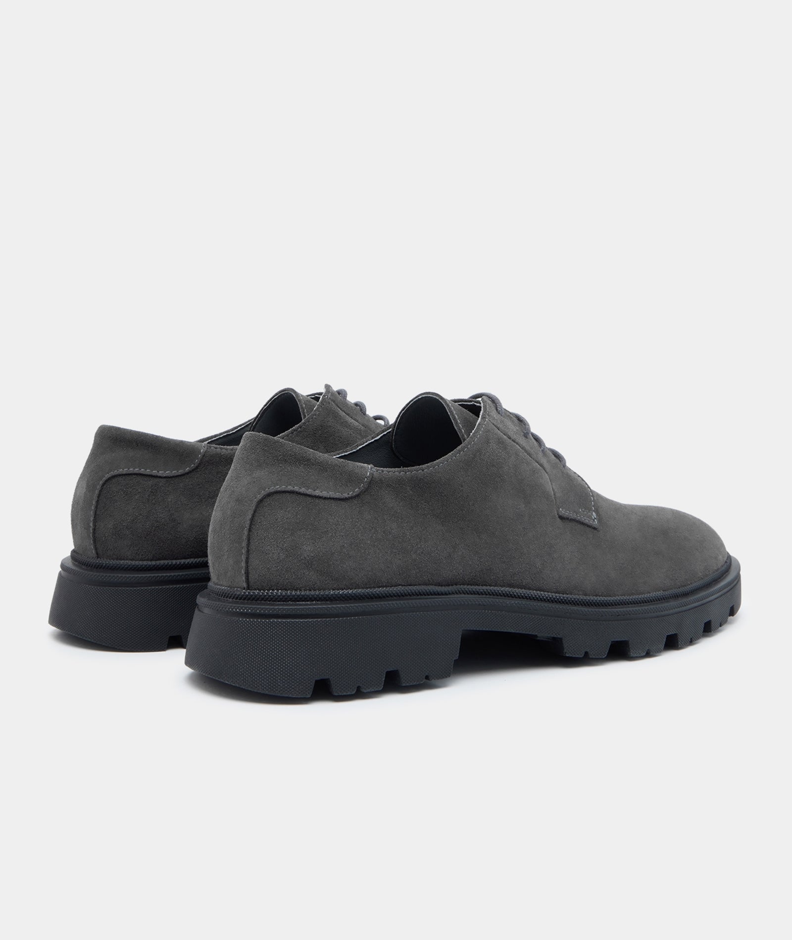 GARMENT PROJECT MAN Minnesota Derby - Charcoal Suede Shoes 445 Charcoal