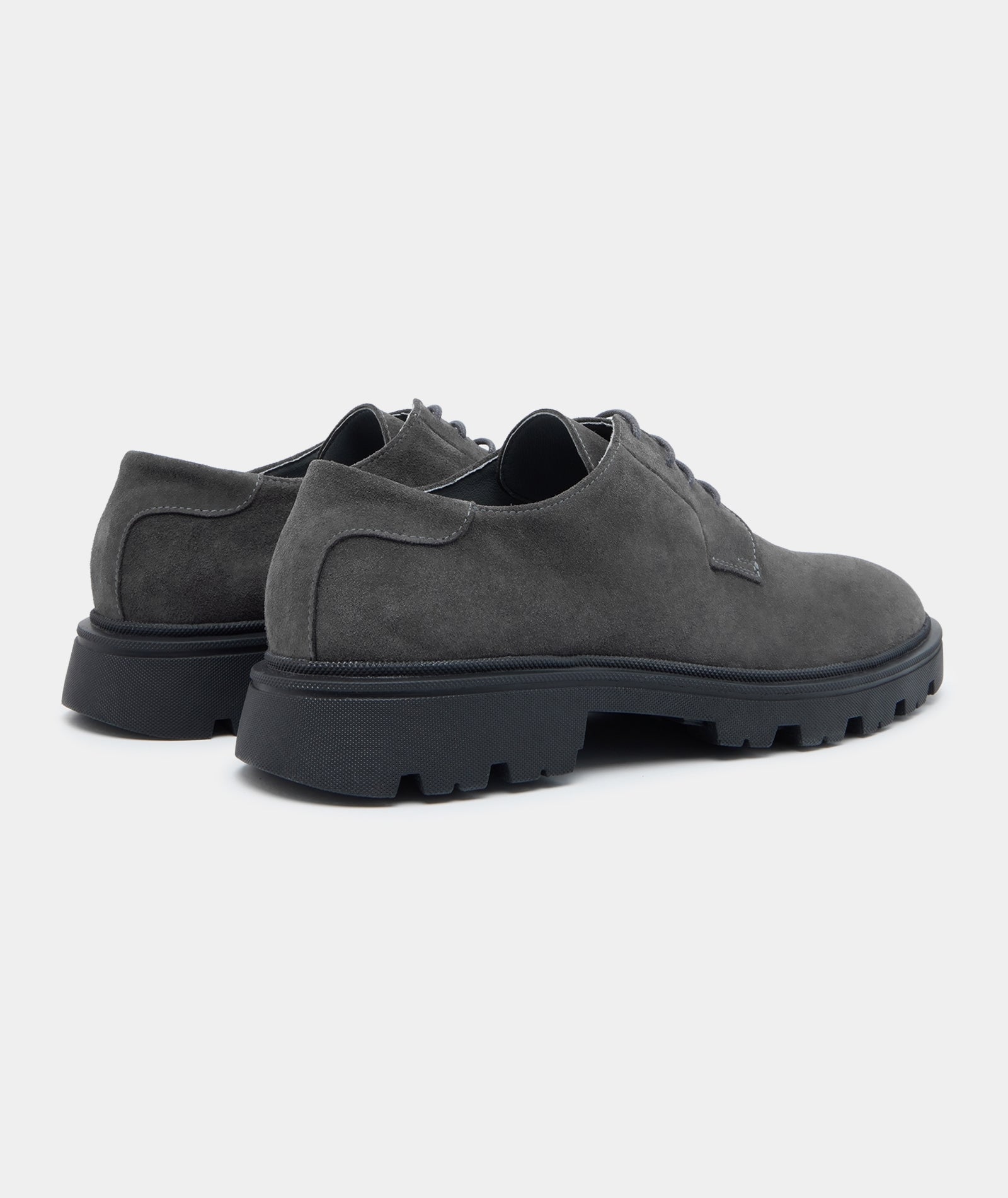 GARMENT PROJECT MAN Minnesota Derby - Charcoal Suede Shoes 445 Charcoal