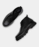 GARMENT PROJECT MAN Minnesota Mid - Black Tumbled Leather Shoes 999 Black