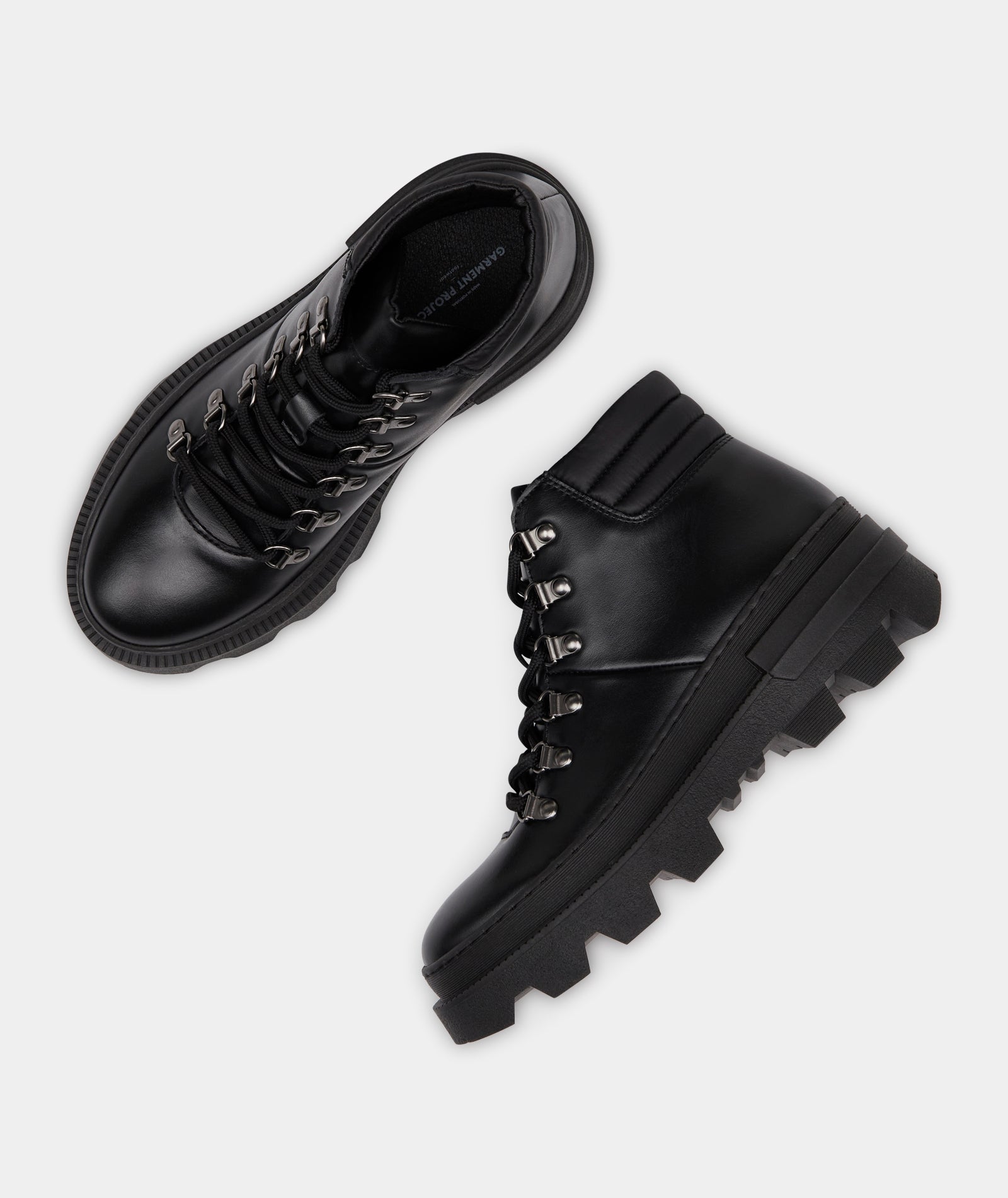 GARMENT PROJECT WMNS Nelly Lace-Up - Black Leather Shoes 999 Black