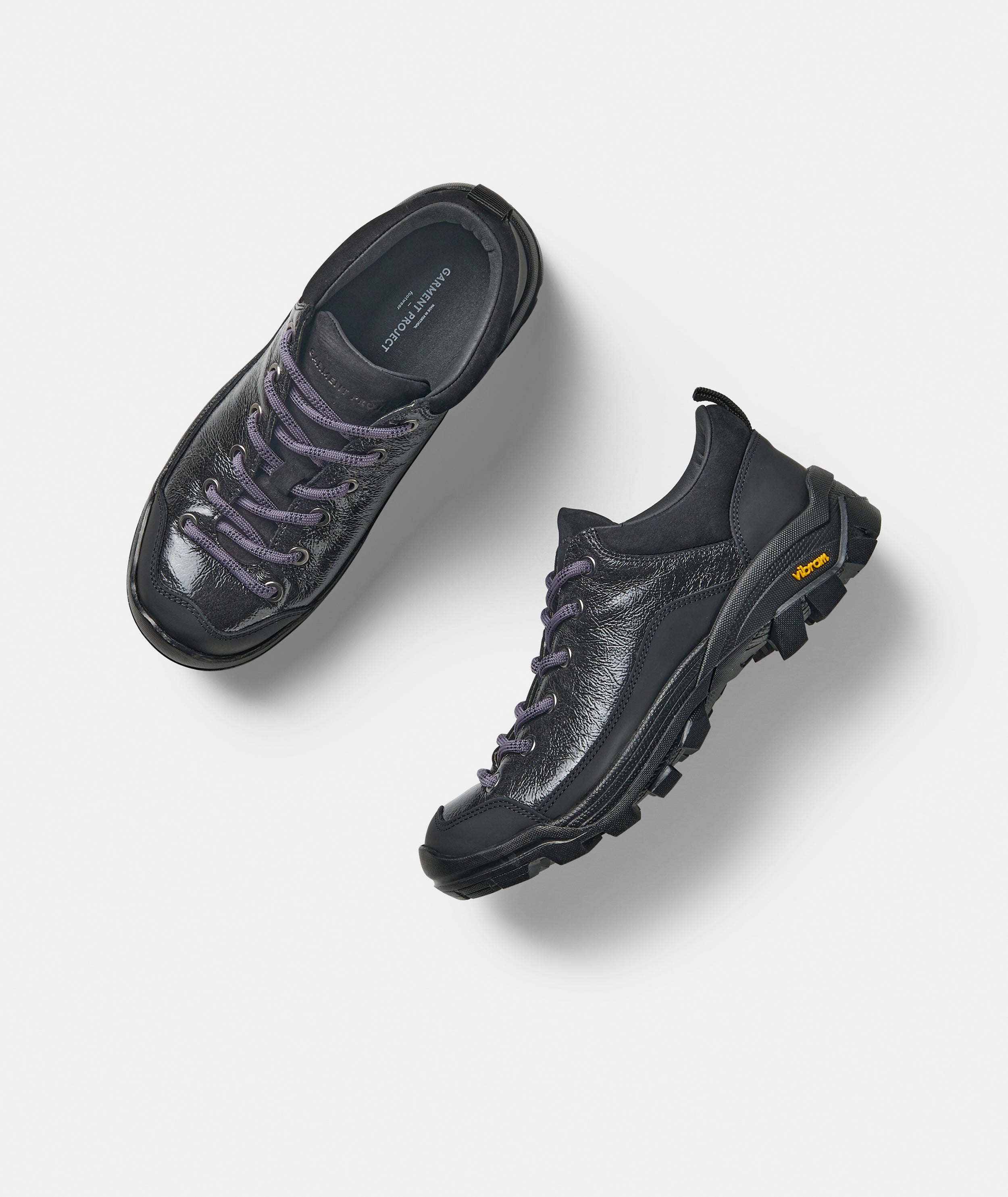 GARMENT PROJECT WMNS Neve - Black Vintage Patent Leather Shoes 999 Black