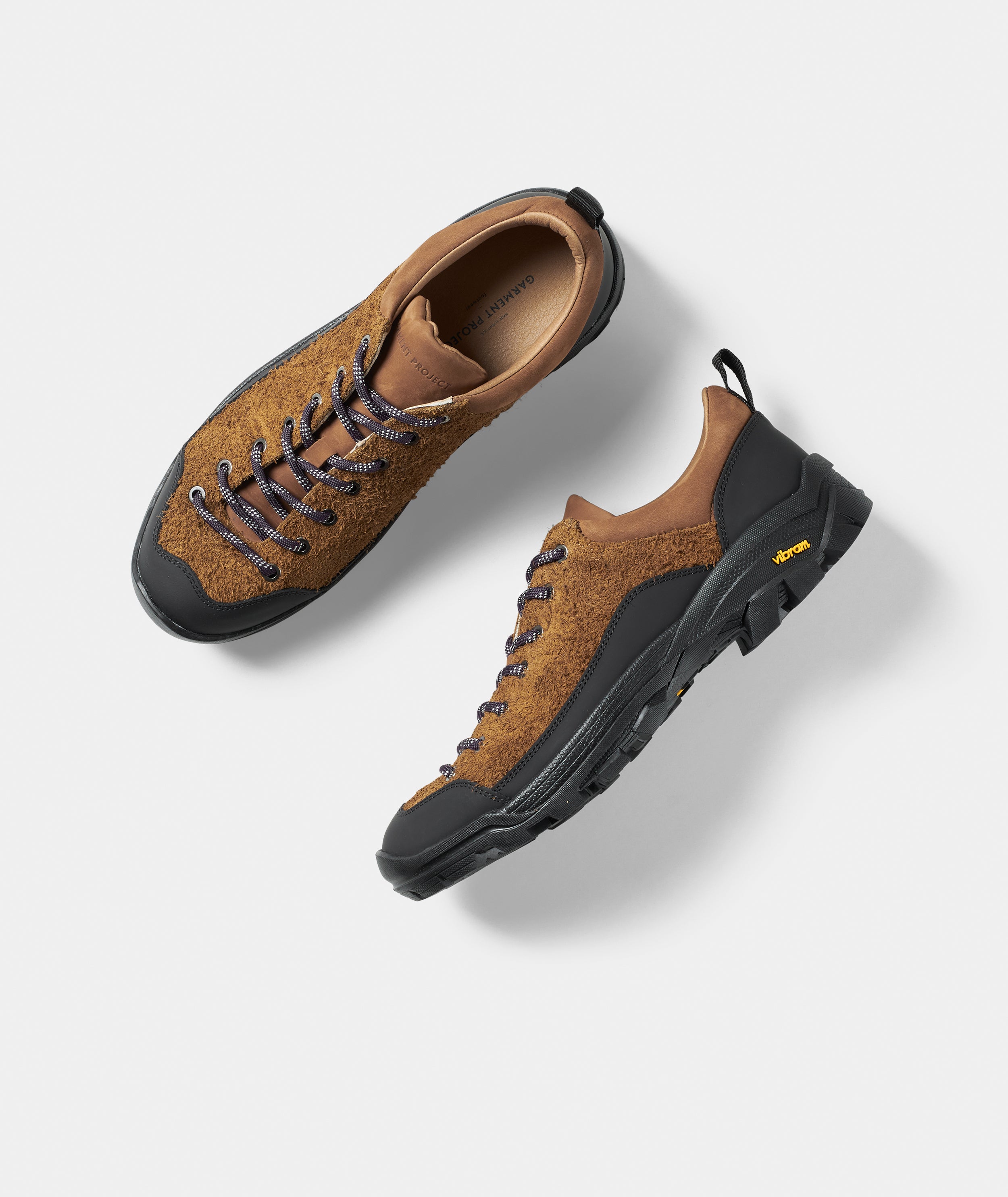 GARMENT PROJECT MAN Neve - Cognac Hairy Suede Shoes 650 Cognac