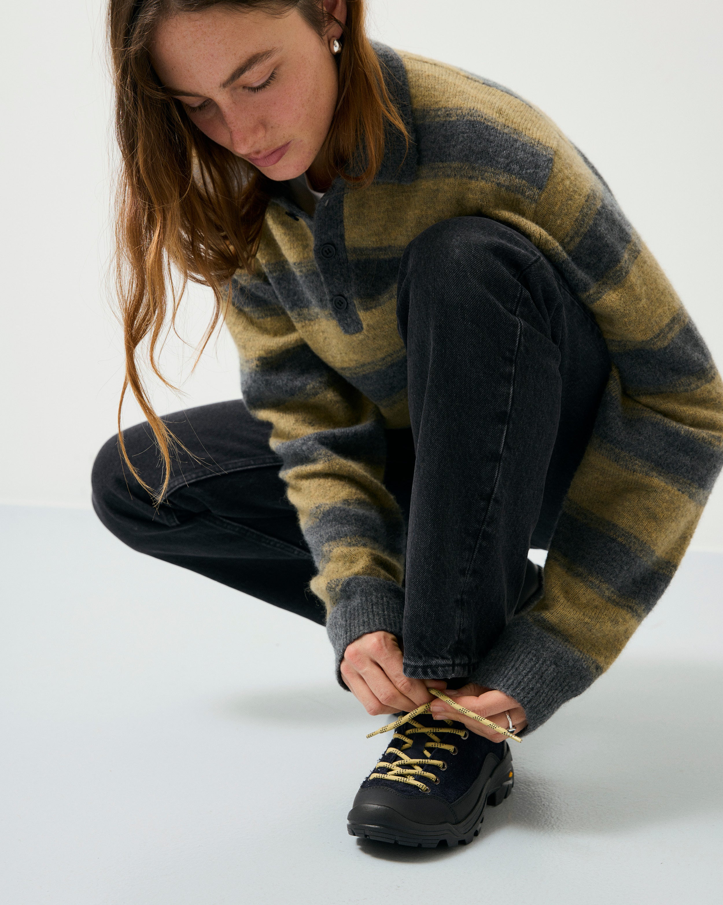 GARMENT PROJECT WMNS Neve - Navy Hairy Suede Shoes 500 Navy