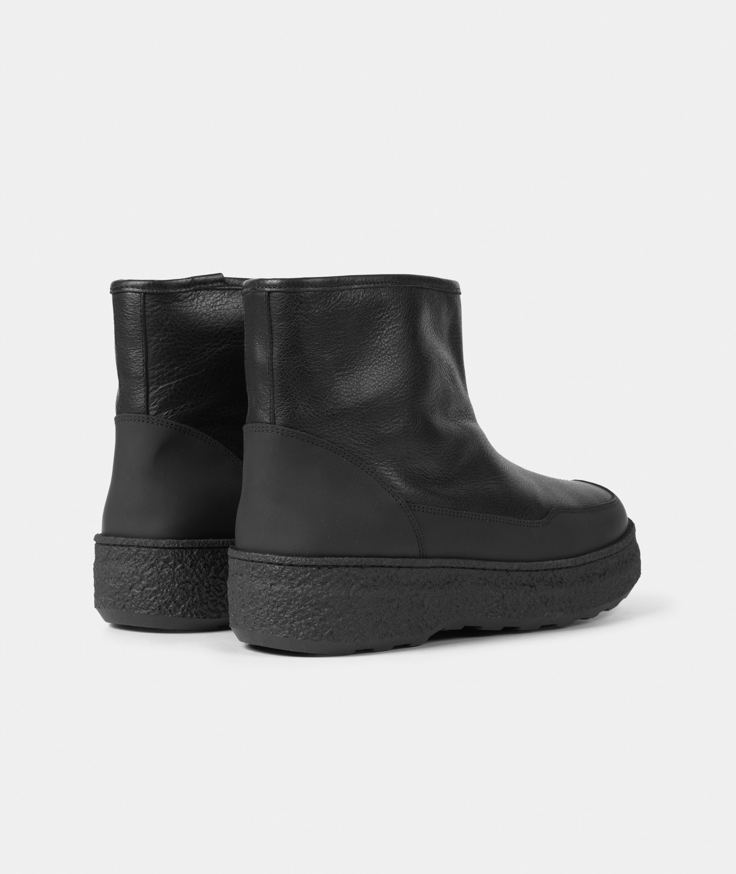 GARMENT PROJECT WMNS Nico - Black Leather / Shearling Boots 999 Black