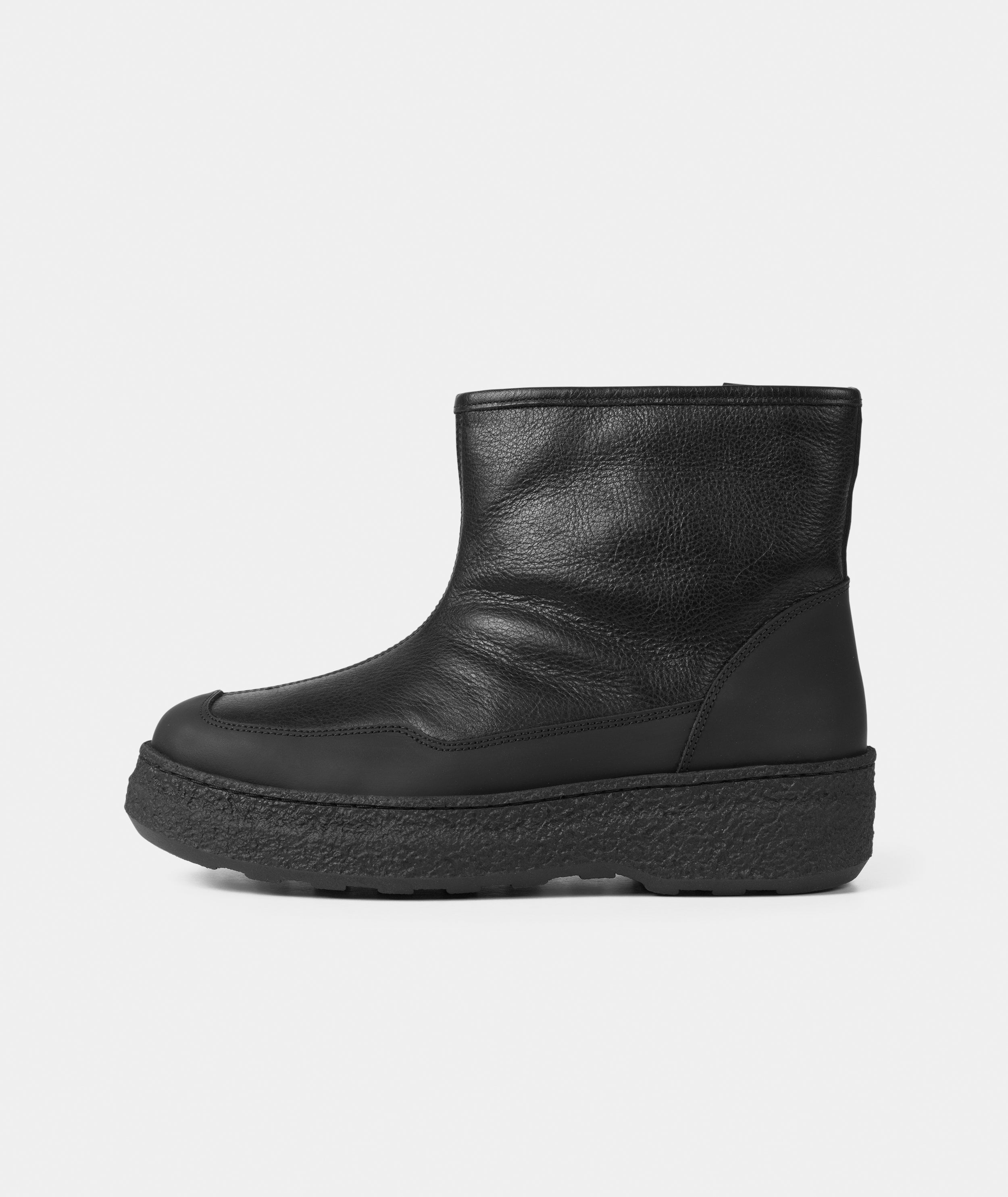 GARMENT PROJECT WMNS Nico - Black Leather / Shearling Boots 999 Black