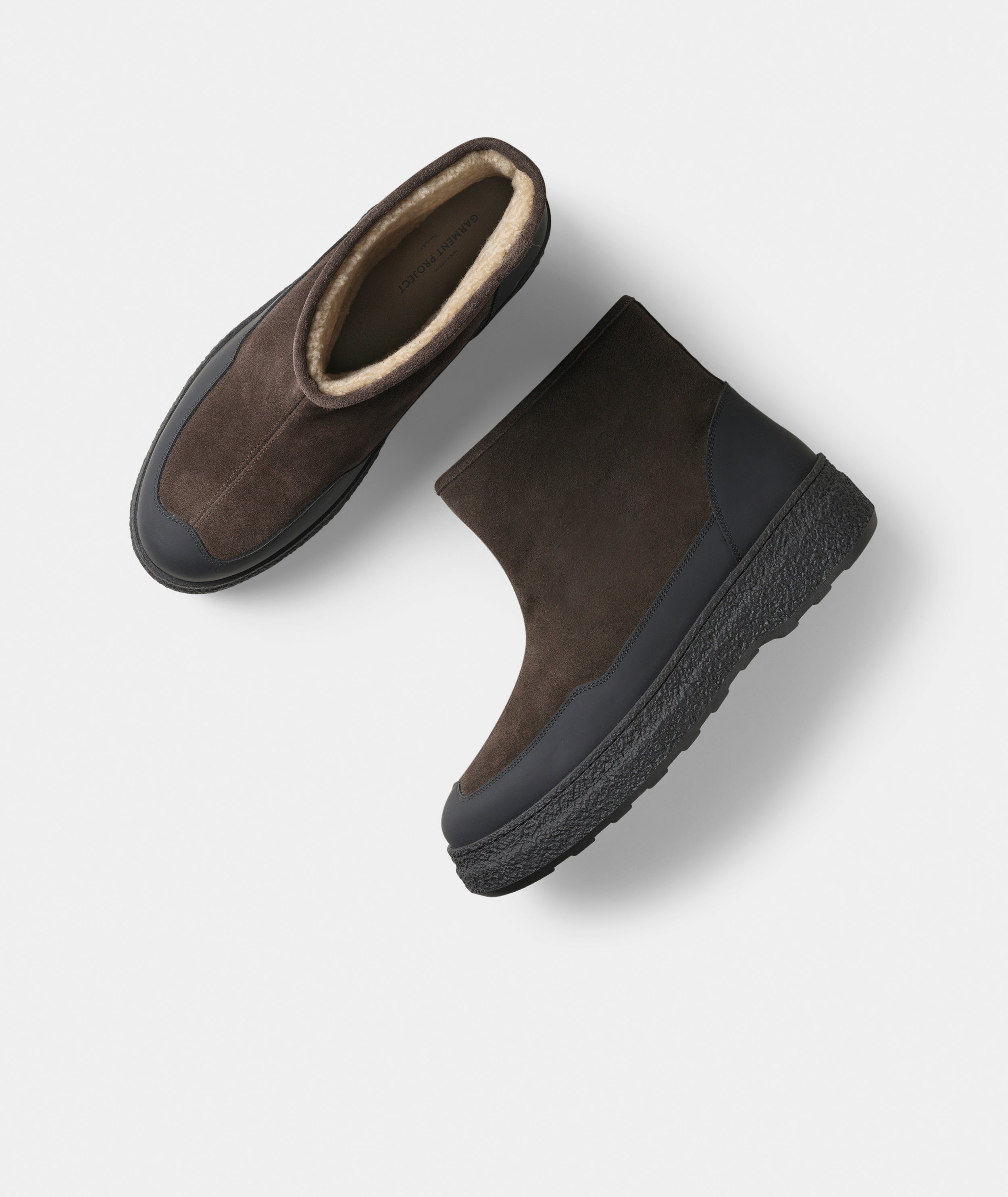 GARMENT PROJECT MAN Nico - Brown Suede / Shearling Boots 800 Brown