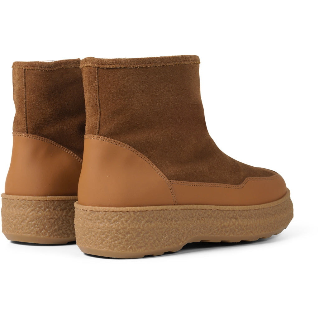 GARMENT PROJECT WMNS Nico - Cognac Suede / Shearling Boots 650 Cognac