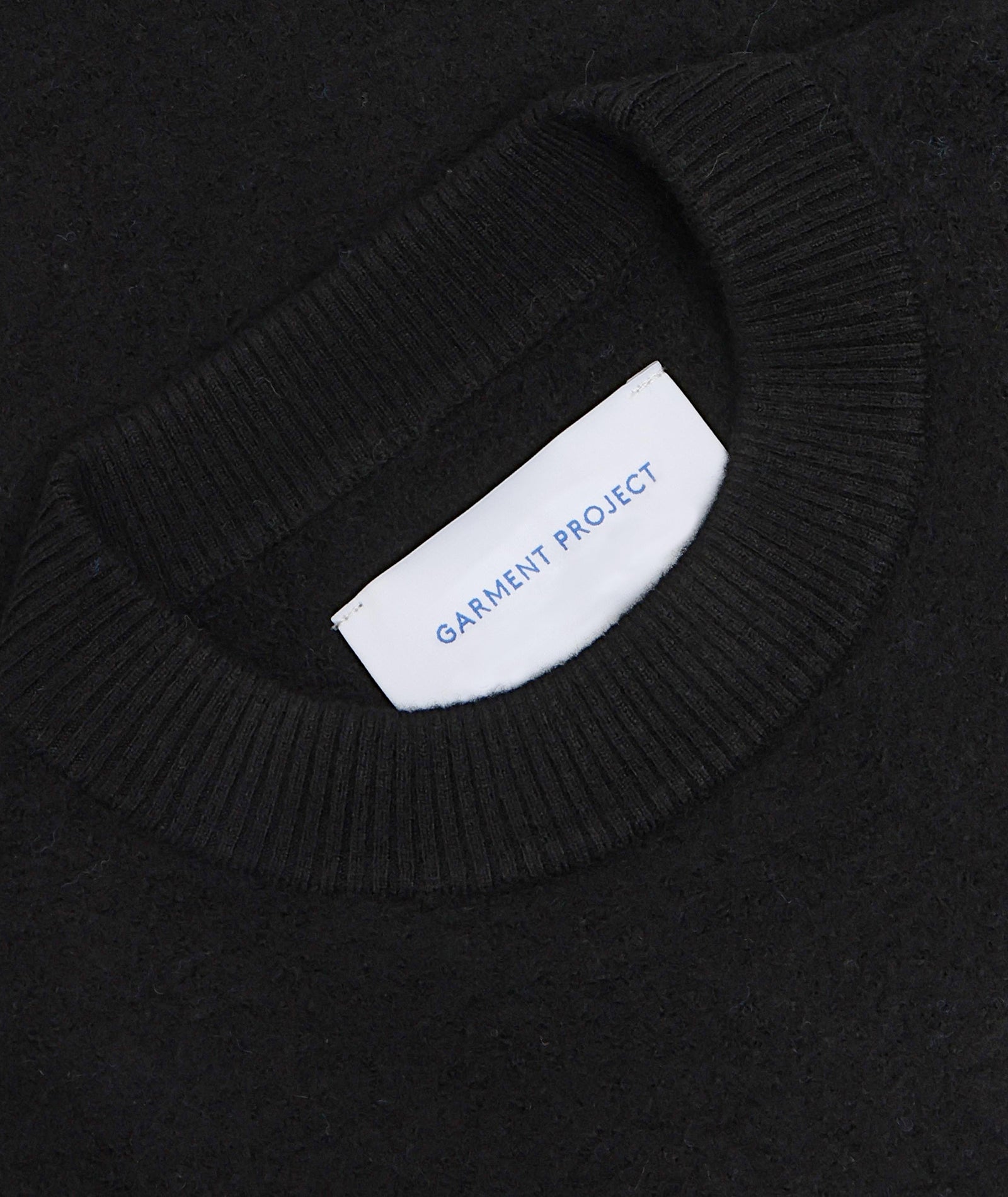 GARMENT PROJECT MAN Noah Wool Knit - Black Knit 999 Black